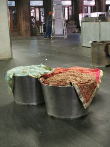 Buckets of Chapatis in the Langar in the Ramgarhia Bunga