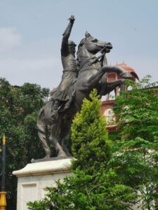Jarnail Hari Singh Nalwa statue at the town hall Amritsar
