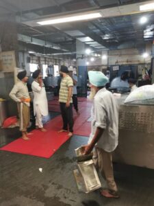One of the cooking rooms in the Langar, Ramgarhia Bunga