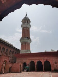 One of the towers on the Ramgarhia Bunga at the Golden Temple seen from the roof of the Bunga