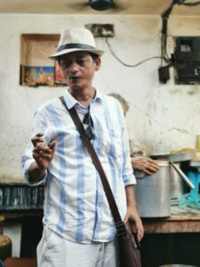 Our guide in the lunch shop