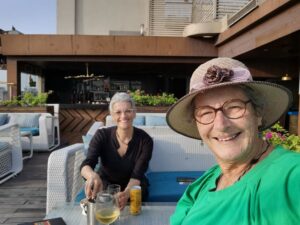 Our last night at the rooftop bar at the The Golden Sarovar Portico hotel Amritsar