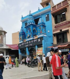 Prachin Shri Shani Dev Ji Mandir, Historic Hindu Temple note 1761 on the entrance
