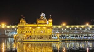 The Golden Temple before sunrise