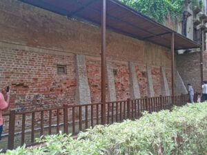 The bullet marked brick wall in Jallianwala Bagh