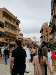 The crowds in Heritage street, Amristar