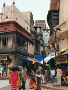 The entrance to a narrow street near the Jallianwale Bagh and the Golden Temple complex