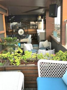 The side bar at the rooftop of the The Golden Sarovar Portico hotel Amritsar
