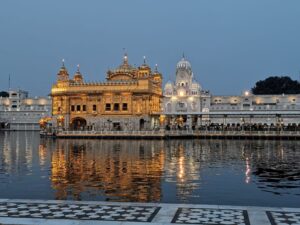 The sun comes up at Sri Harmandir Sahib – Golden Temple and we leave after our early morning visit