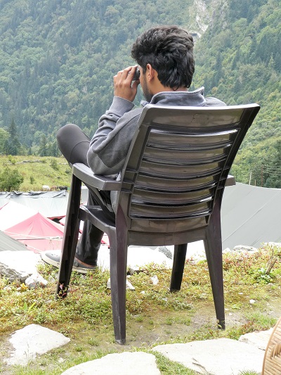 Kartik, bear spotting, Gangaria base camp, VOF, Himalayan India