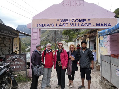 Entrance to Mana Village - getting close to the Tibetan border, Himalayas, India