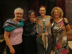 Shona, Shoba, myself and Phyllis at the end of the journey in Delhi