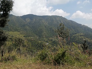 The hills where Babaji's cave is situated