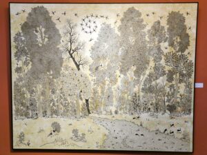 Amazing inspired art in Hauz Khas gallery