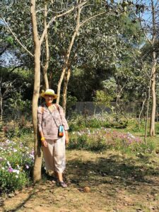 Enjoying the Ayeurvedic Garden at Sanjay Van Park near KIBI