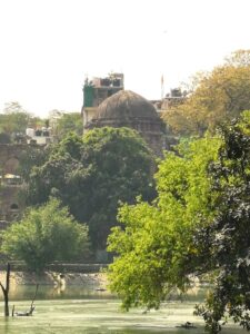 Siri Fort from across the lake at Hauz Khas Complex