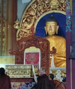 The Buddha statue in KIBI gompa