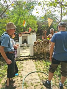 The man who comes daily to clean the Ancient Shiva Temple and was describing the history to Manfred, Kaya and Andy
