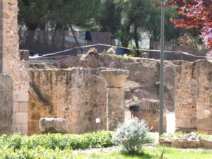 Archeological digging at the Roman Ruins complex, Mérida