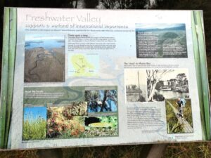 A fabulous information board at Freshwater River Hut