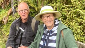 Manfred and Teresa on the Rakiura Track walk