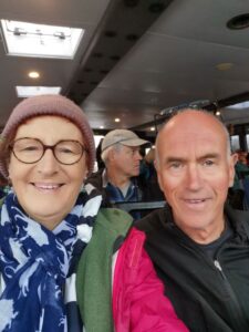 Teresa, Manfred and Andy on the ferry to Stewart Island