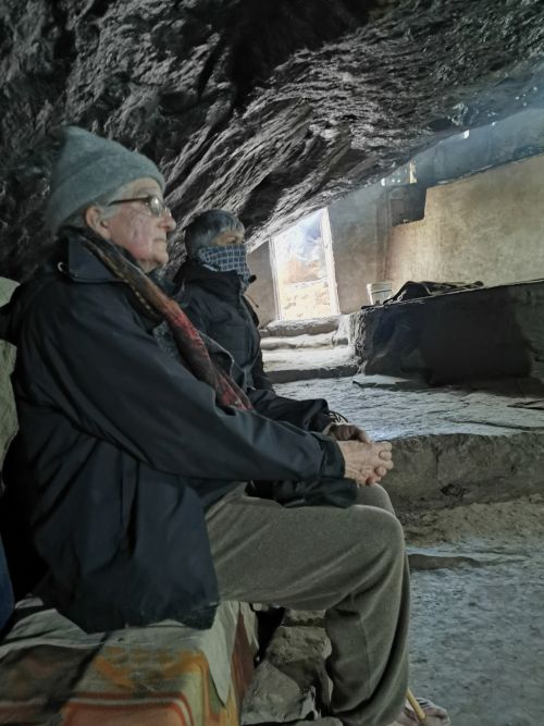 Alice and Shoba in the Pandava Cave