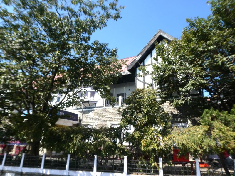 An historical private home above the street we walked on to The Mall in Shimla