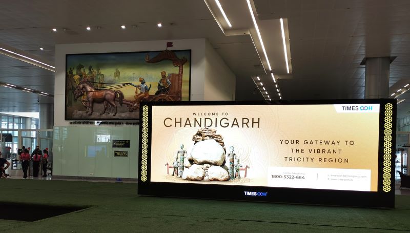 Arrival at Chandigarh airport