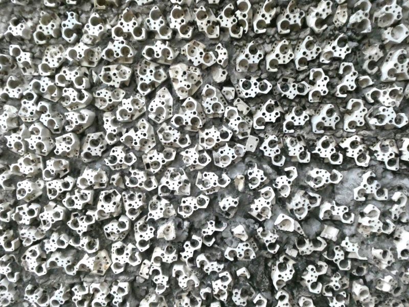 Broken and old power points used in the creativity of Rock Garden Chandigarh