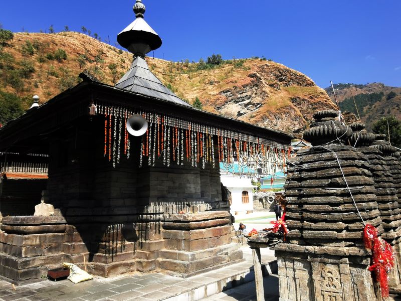 From the back of the Shiva Temple and the 5 Ancient temples at Hatkoti
