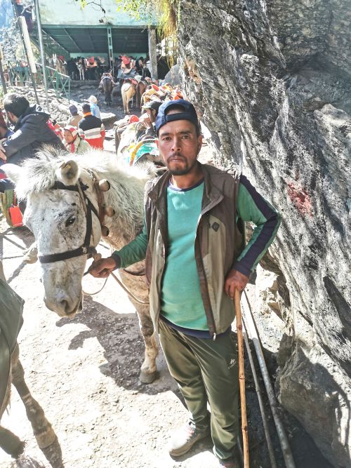 Lakshmi Narayan my horseman at the horse compound near Yamunotri