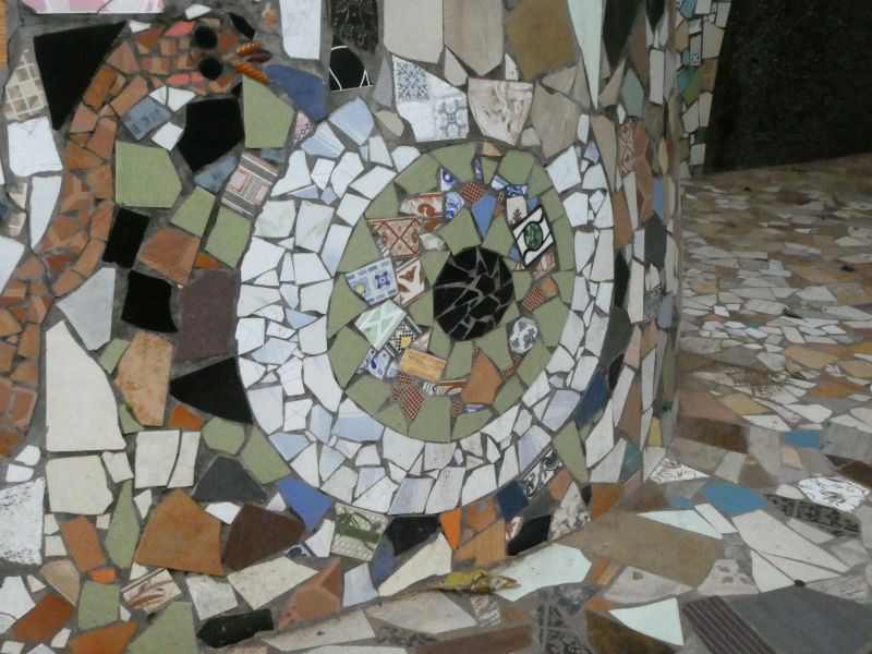Mosaic at the Rock Garden Chandigarh