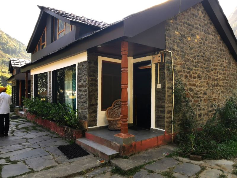 One of the lovely units at the Chanshal Camps & Resort, in the area of Chirgaon