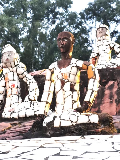 Sculptures in the Rock Garden Chandigarh