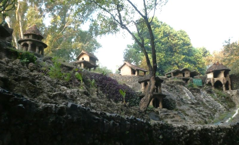 Some of the sculptures at the Rock Garden Chandigarh