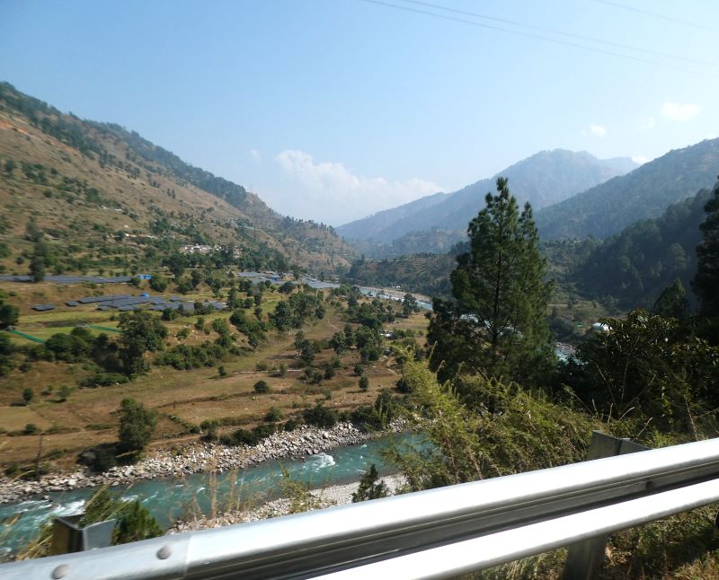 The beginning of the Tons River Valley