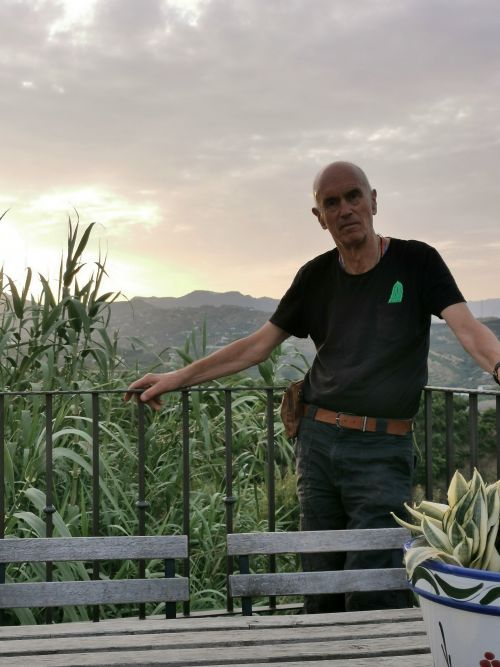 Manfred at Casa Bambu at sunset