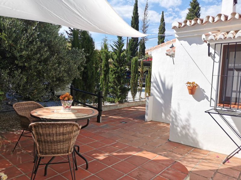 Our terrace and room at Escuela La Crujia