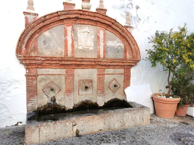 The fountain built in 1640 in Frigiliana