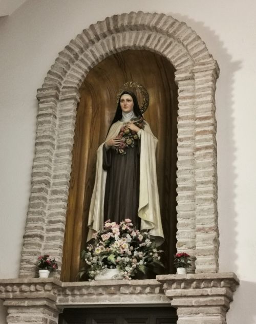 A statue of St Teresa in the church Ronda