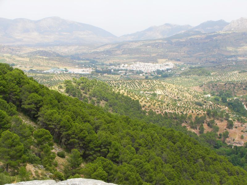 El Burgo from a lookout on the way to Ronda