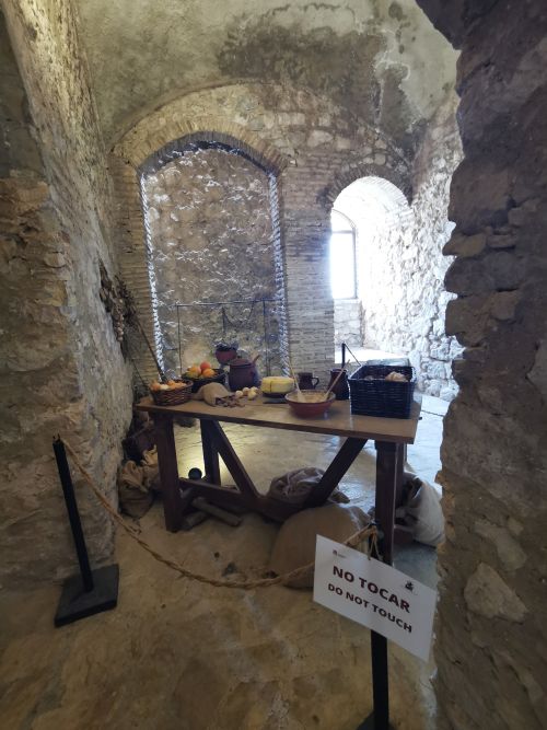A display room in the castle on the hill Zahara de la Sierra