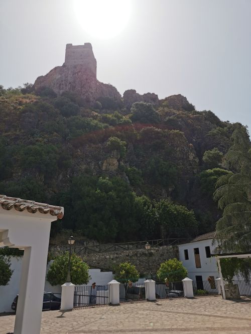The castle on the hill as seen from Mirador de la Alameda de Lepanto Zahara de la Sierra