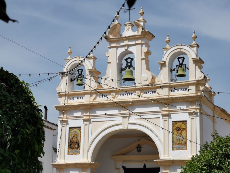 The three bells on the top of the The Capilla de San Juan de Letrán (Chapel of San Juan de Letrán) Zahara de la Sierra