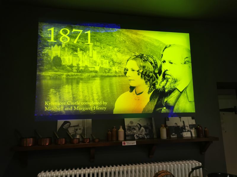 A video of Mitchell and Margaret Henry in the reception hall at Kylemore Abbey