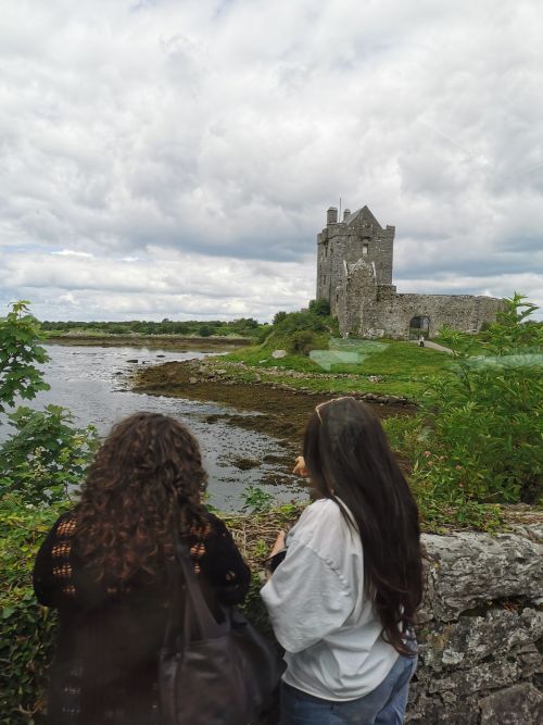Some ladies enjoying the view at Dunguaire Castle