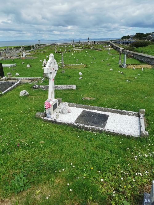 The cemetery overlooking the Atlantic Ocean