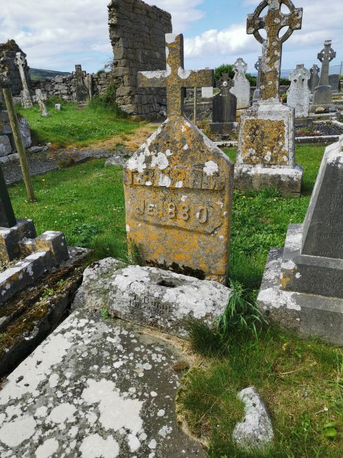 The cemetery with 150 year old graves also inside the church