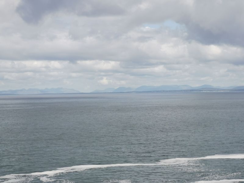The hills across Galway Bay and the North Atlantic Ocean towards the area we will travel